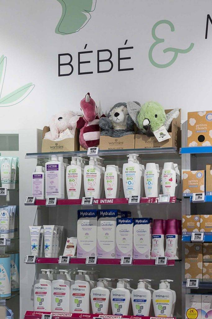 presentoir tablette bebe signaletique