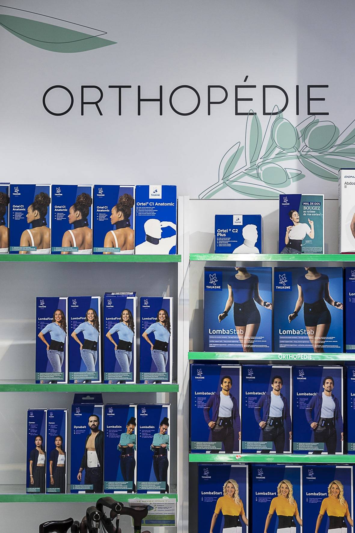 presentoir tablette orthopedie signaletique